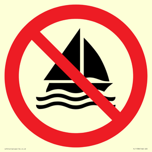 Prohibition: No sailing